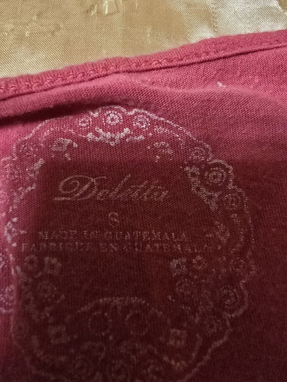 Deletta Raspberry Pink Ruffle V-Neck Tank - Picture 3 of 3
